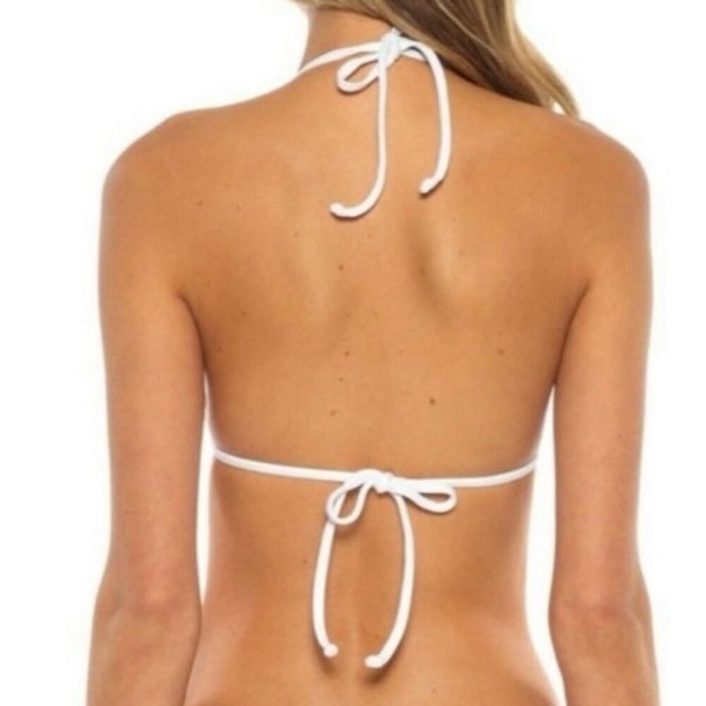 Aerie womens size Large White string classic triangle bikini top - Picture 2 of 8